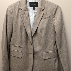 Banana Republic Womens Long Sleeve Blazer Size 4P Tan
